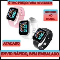 Relogio Inteligente Smartwatch Y68 D20 Pro 5/ 10 / 20 Pçs (estoque Br) - Envio Imediato