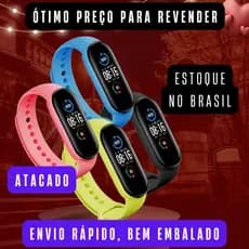 Relogio Inteligente Smartwatch Mi Band 6 /M6 5/ 10  /20 Pçs (estoque Br) - Envio Imediato