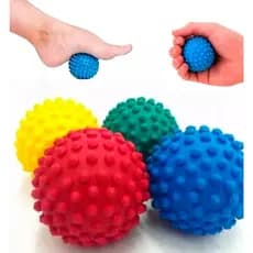3 Bolinha Anti Stress Relaxante Fisioterapia Apertar C/cravos