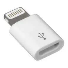 Adaptador iPhone 5/6/7/8/e/x Para Micro Usb V8 Preto e Prata PROMOÇÃO
