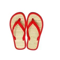 Chinelo De Palha Japonês Zori Conforto Todos Tipo de Pés cor Vermelho tamanho 35/36