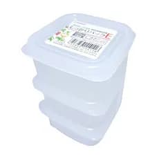 Kit C/ 3 Pote De Plástico Cada 200 ml Japonês Nakaya K141
