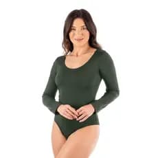 Maiô Body Feminino Manga Longa Sem Bojo e Sem Fecho Estilo Confortável para Praia e Piscina Moderno