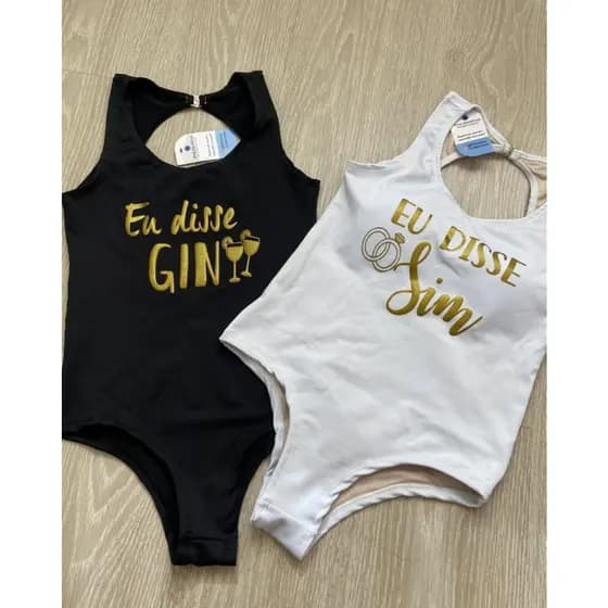 Body Maiô KIT COM 13  PEÇAS  FORRO PARTE DA FRENTE INTEIRA Noiva Time da Noiva Despedida de Solteira