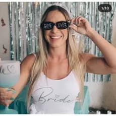 KIT12 PEÇAS  FORRO PARTE DA FRENTE INTEIRA Body Maiô Team Bride Despedida de Solteira