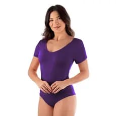 Maiô Body  Manga Curta Feminino  Sem Fecho Conforto e Estilo Casual