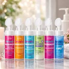 Sabonete Facial Mousse Espuma de Limpeza com Aplicador de Silicone 150ml - Face Beautiful - Limpeza Profunda