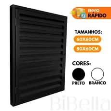 Alçapão Portinhola Porta Abrigo Acesso Telhado Laje em Aço 80x60cm 60x60cm - Preto - Branco