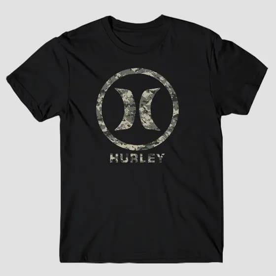 Camiseta Estilo De Rua Skate HY Camuflado Circular
