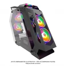 Gabinete Gamer M-ATX HTLK6S24R6 C/ 06 Fans  S/ Fonte