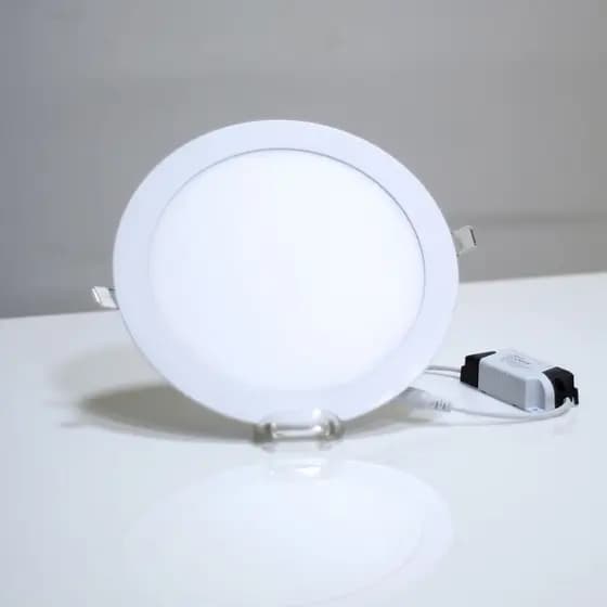 Luminária Circular LED Exbom Painel Plafon 1480 LM 18W 3500K