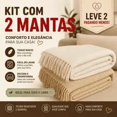 Kit 2 Mantas  2,20x1,20 M Para Sofá  Gigante Tipo Capa De Sofá Protetora