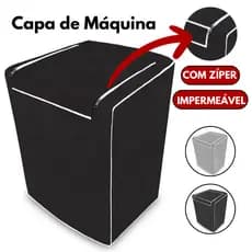 Capa para Máquina de Lavar Impermeável Com Zíper Marcas Electrolux Brastemp Consul Colormaq