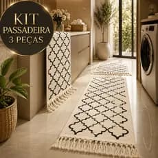 Kit Passadeira Cozinha 3 Peças Geométrica Tear Nozinho