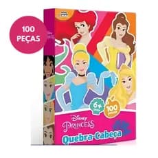 Quebra Cabeça Princesas 100 Peças Toyster