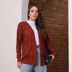 Blusa femininca cardigan feminino kimono jaqueta trico frio inverno noite trabalho