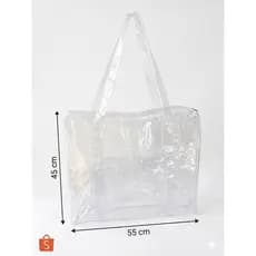 Bolsa Transparente reforçada PVC cristal EXTRA GRANDE, JUMBO. Maternidade, praia, uso institucional