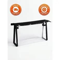 Necessarie de Plástico Transparente PVC 020mm reforçada com ziper - Viagem Maquiagem Aeroporto Impermável uso diário
