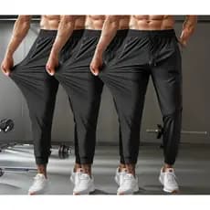 Kit Calça Masculina Elastano Esportiva Fitness Slim Fit