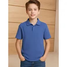 Camisa Polo Infantil Sem Botão Tricot Malha Premium Alta Qualidade