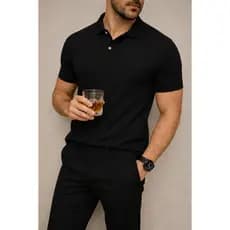 Camisa Polo Piquet Masculina Algodão Premium Casual Conforto