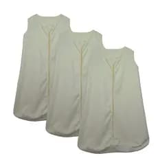 Kit 3 Saco de Dormir Bebê Amarelo Enxoval Pijama 100% Algodão