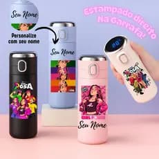 Garrafa Térmica Personalizada Dos Rosa – Inox 420ml Com Nome