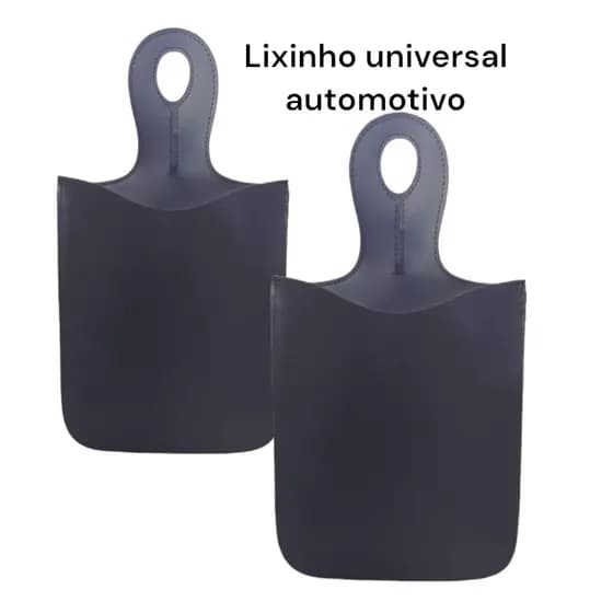 Kit 2 Lixeira para Carro Organizador Lixeirinha Automotiva Porta Lixo couro ecológico