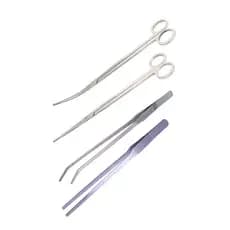 Ferramenta kit pinça curva + reta + tesoura curva + reta