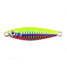isca de pesca artificial realista 40 gramas 8cm metalizada holográfica luminosa Aquam M088