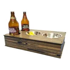 Bandeja Para Sofá Com Porta Copos E Petiscos