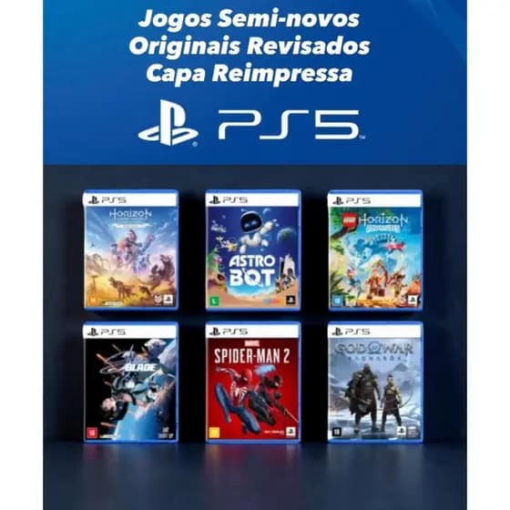 Jogos Ps5 Físicos Diversos Originais Encarte Reimpresso
