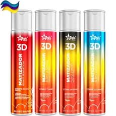 Matizador Magic Color 3D Ruivo Sensation 300ml Efeitos Cobre Claro; Dourado; Intenso; Laranja Brilho