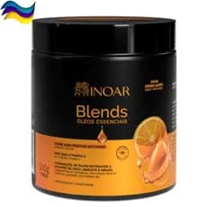 Creme de Pentear Blends 500g Inoar - Óleos Botânicos e Veganos Proteção Térmica Cabelos Ressecados