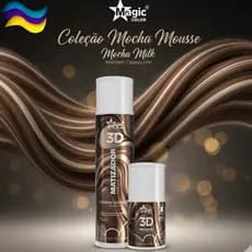 Matizador Mocha Milk Capuccino 3D Magic Color - Máscara Intensificadora Marrom Capuccino Tonalizante