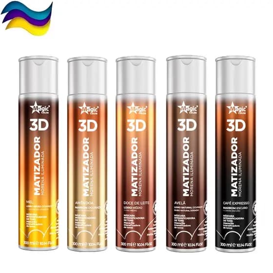 Matizador Morena Iluminada Gloss 3D 300ml Magic Color Todos os efeitos - Manutenção da Cor e Brilho