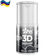 Magic Color Matizador 3D Blond Black Efeito Grafite 100ml Máscara Desamareladora Cabelo Descolorido