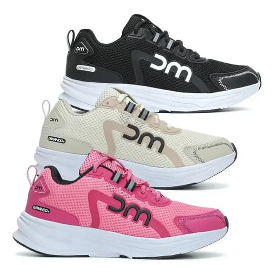 Kit 3 Pares Tênis Esportivo Unissex Leve Confortável Caminhada Crossfit Corrida