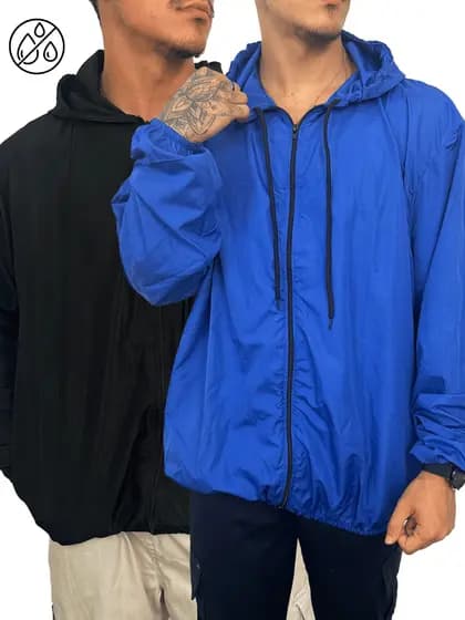Kit 2 Jaqueta agasalho corta vento impermeável masculino moda masculina inverno 2024