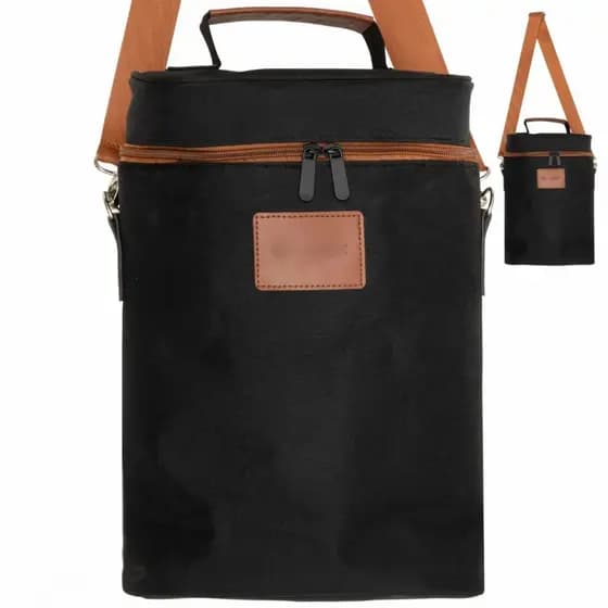 Bolsa Térmica para Vinhos Wine Bag 2 Garrafas Preta