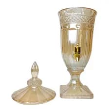 Suqueira de Vidro Elegance 3,2 Litros Ambar com Torneira