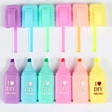 Marca Texto Tons Pastéis Kit Marcador Permanente Canetas Coloridas Marca Texto Mini  Envio Imediato Canetinha Marcador Colorido
