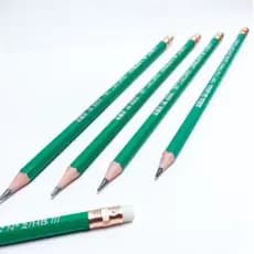 Lápis Escolar Grafite Com Borracha  HB Kit Com 5 unidades