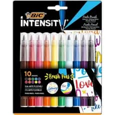 kit Canetinha Marcado 10 unidades Bic Intensity Brush Pens