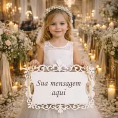 Placa casamento personalizada 30x25cm - envie a frase desejada no chat