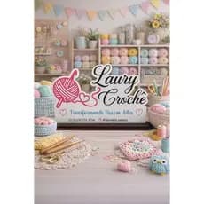 Placa de Mesa para Ateliê e Crocheteiras em mdf personalizada
