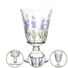 Jogo Taças Vidro suco Agua 240ml 6 un Lavanda Lyor 220635