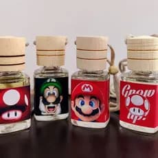 Cheirinho para carro Super Mario aromatizador aromas de perfumes importados Geek
