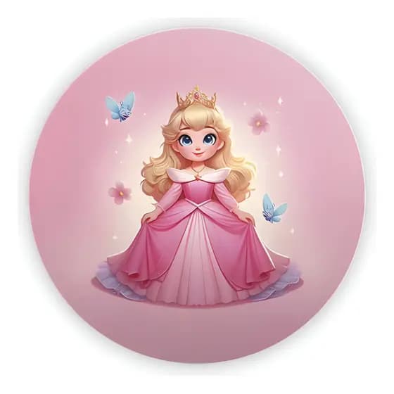 Painel 50x50 Festa Princesa Baby Bela Adormecida Adulta