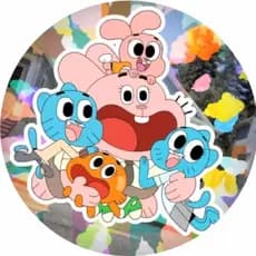 Painel 50x50 O Incrível Mundo De Gumball Sublimado Elástico